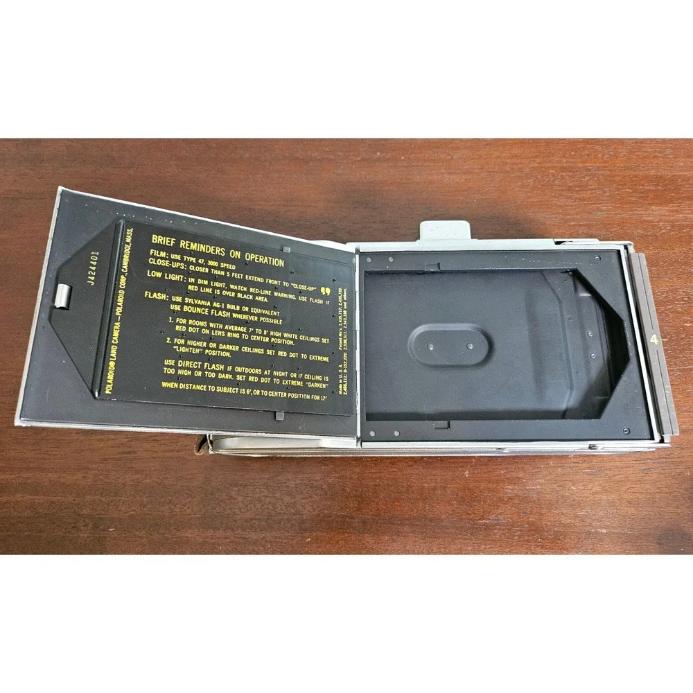Polaroid Land Camera Model J66 Vintage Grey Instant Film Camera